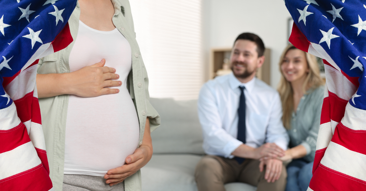 intended parents and pregnant surrogate
