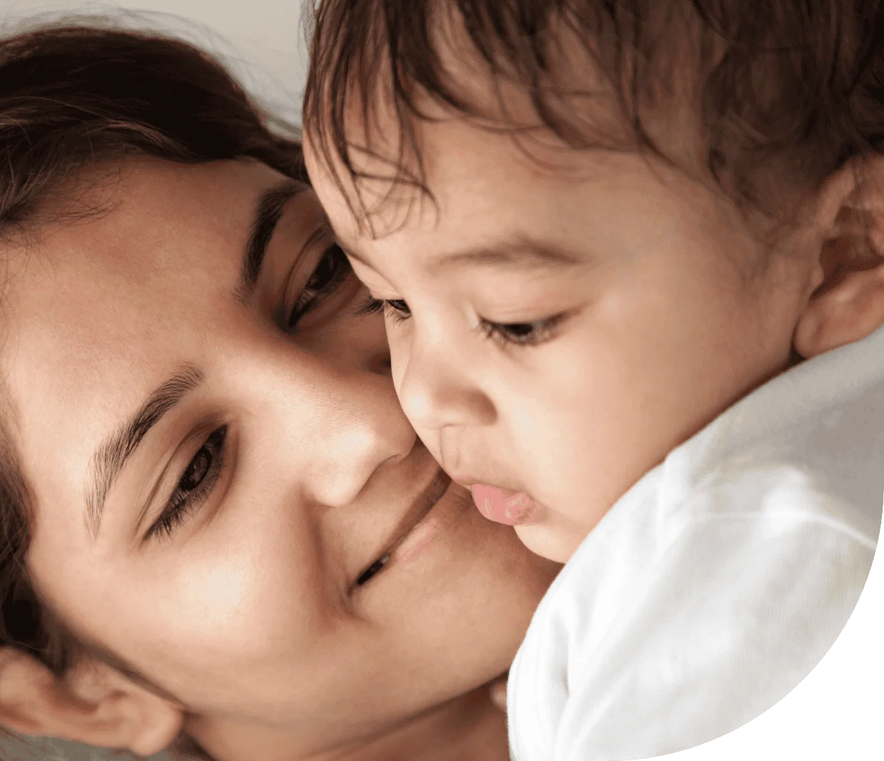 indian mom and baby